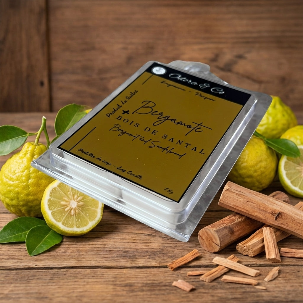 Pastilles de Cire - Bergamote et Bois de Santal