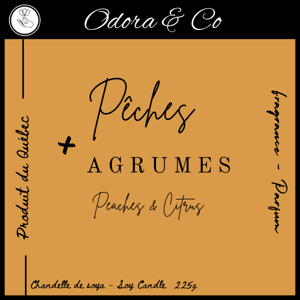 Chandelle - Pêches et Agrume
