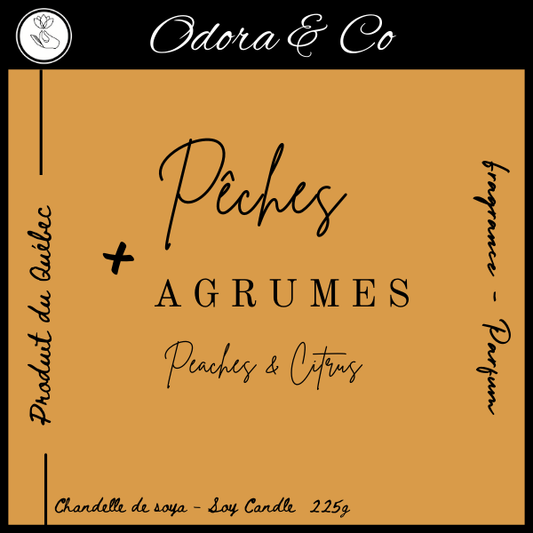Chandelle - Pêches et Agrume