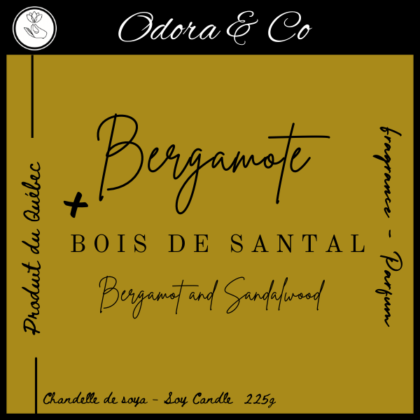 Chandelle - Bergamote et Bois de Santal