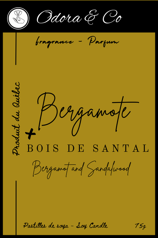Pastilles de Cire - Bergamote et Bois de Santal