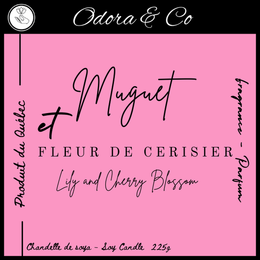Chandelle - Muguet et Fleurs de Cerisier