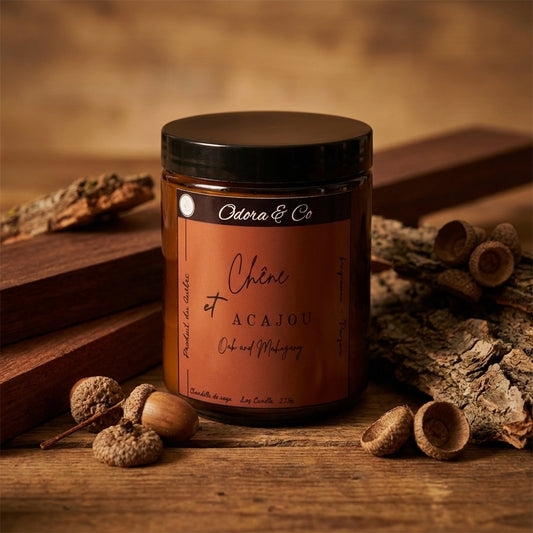 Chandelle - Chêne et Acajou