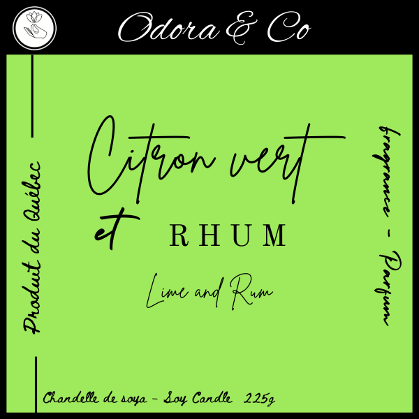 Chandelle - Citron Vert et Rhum