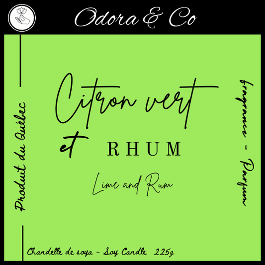 Chandelle - Citron Vert et Rhum