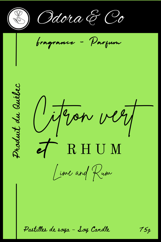 Pastilles de Cire - Citron Vert et Rhum