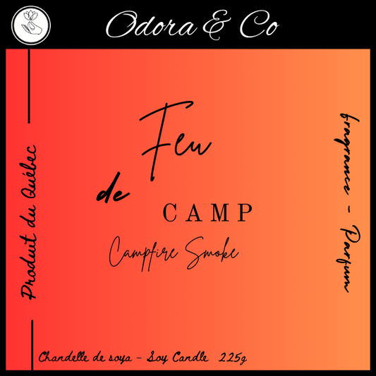 Chandelle - Feu de Camp (Mèche en bois)
