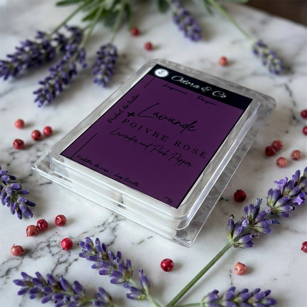 Pastilles de Cire - Lavande et Poivre Rose