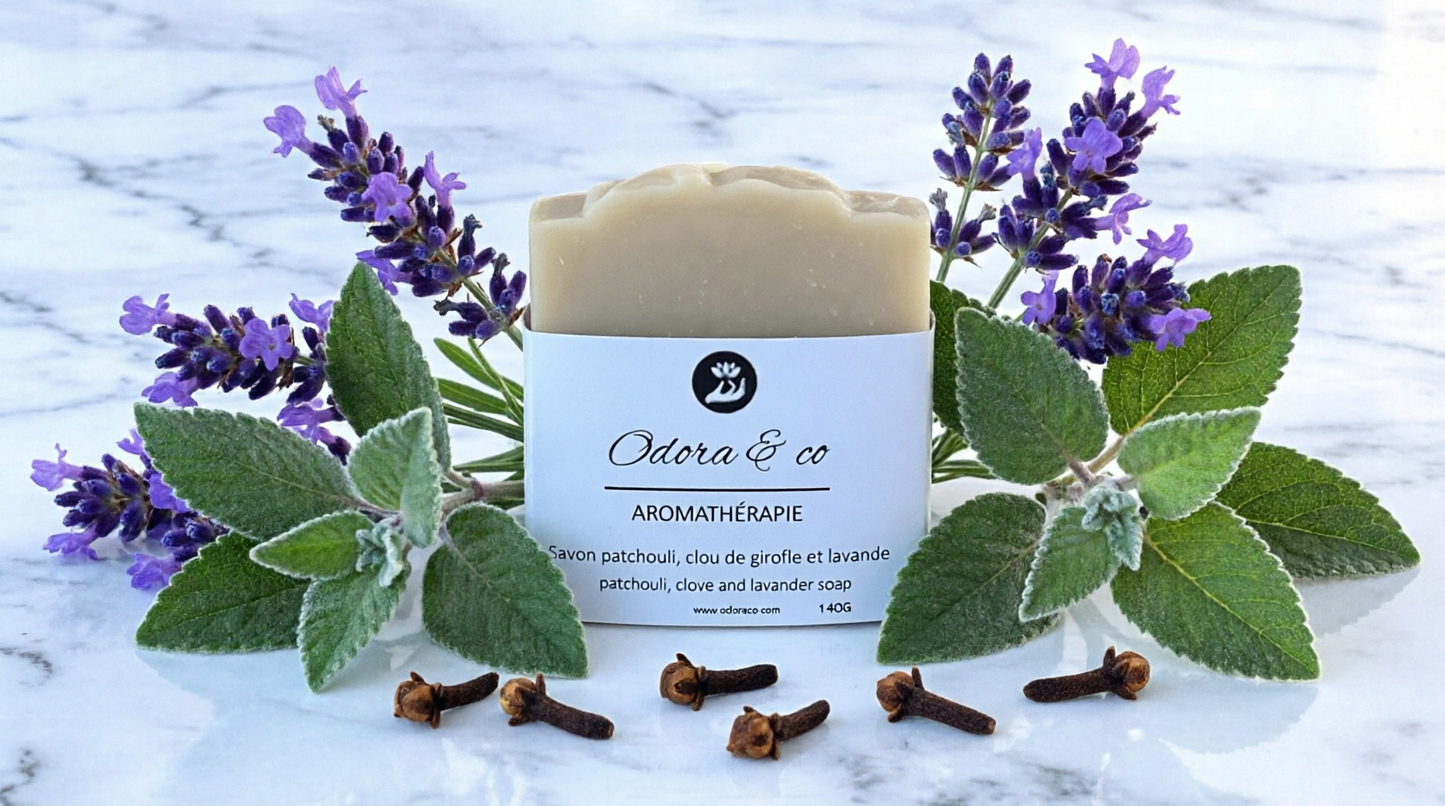 Savon Patchouli, Clou de Girofle et Lavande - 140g